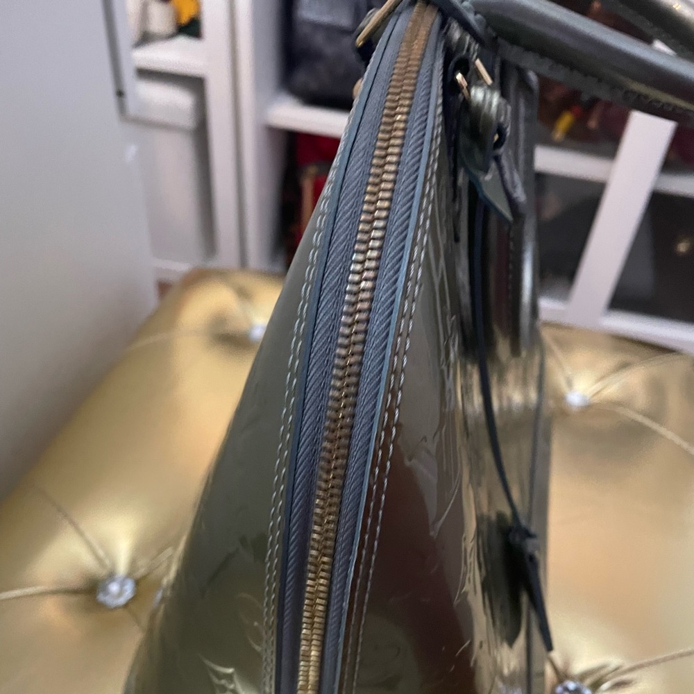 Louis Vuitton Gray greenish Metallic Alma Louis Vuitton.